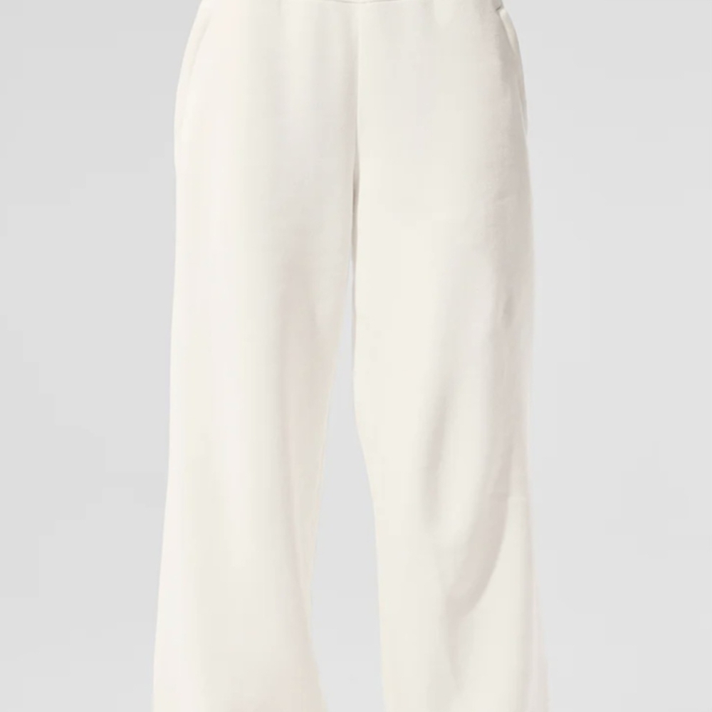 Alo Serenity Black Wide-leg Sweatpants Small